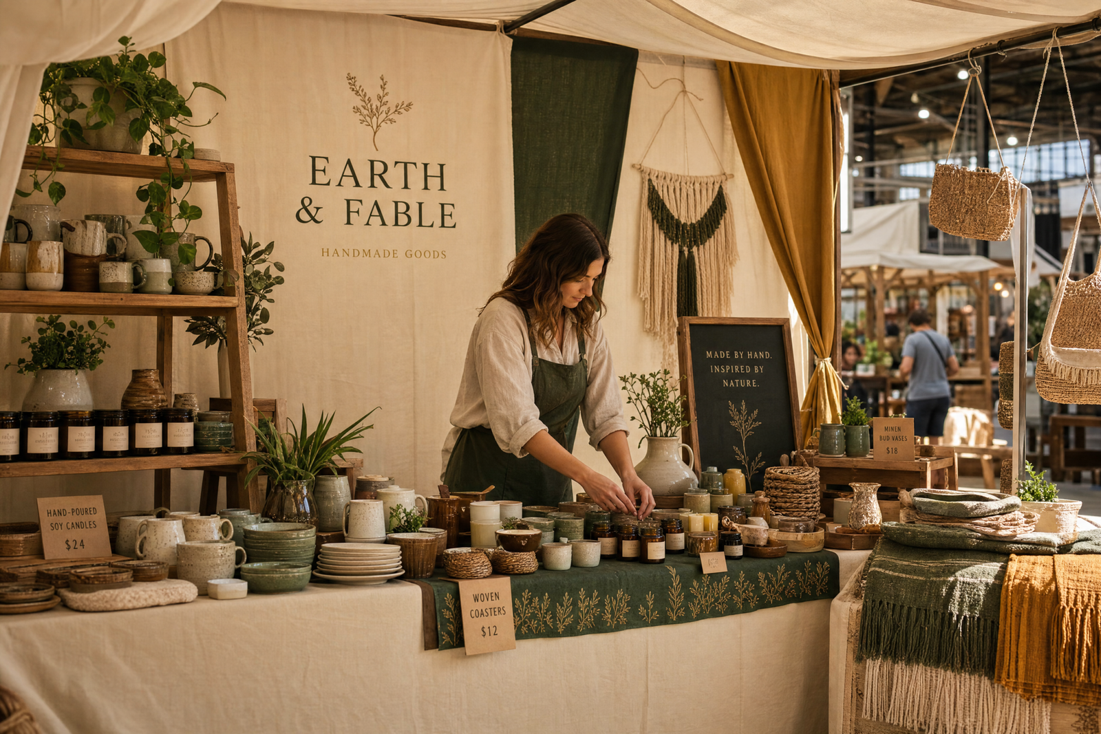 Handmade ceramics and artisan goods